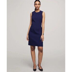 NEW Anne Klein Size 10 Navy Blue Sleeveless Executive Collection Sheath Dress